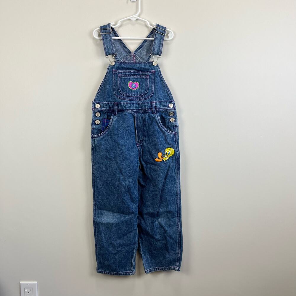 Vintage Looney Tunes World Famous Tweety Overalls